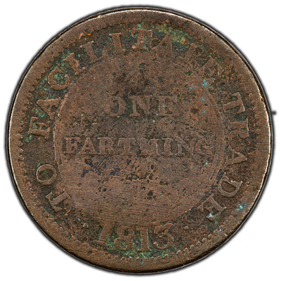 Great Britain 1813 One Farthing Token John Knapp Withers #1290