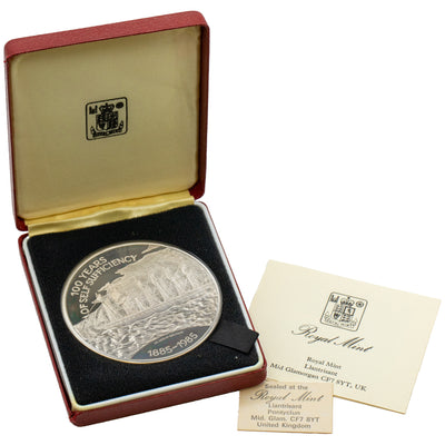 SOLD Falkland Islands 1985 (1885-1985) 25 Pounds Proof Silver Coin - 100 Years Self Sufficiency