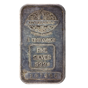 SOLD Engelhard Maple Leaf 1oz .999 Fine Silver Bar