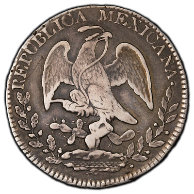 SOLD Mexico 1838 Pi-JS 8 Reales Silver Coin