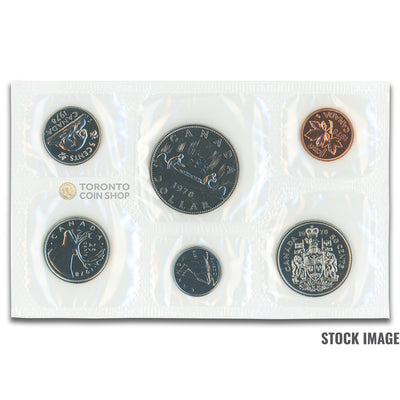 Canada 1978 Square Jewel 6-Coin PL Proof-Like Mint Coin Set - Envelope + COA