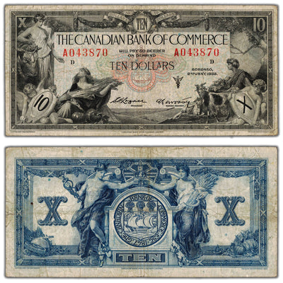 $10 1935 Canadian Bank of Commerce Canada Chartered Note #75-18-08b - Fine
