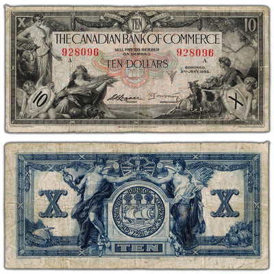 $10 1935 Canadian Bank of Commerce Canada Chartered Note #75-18-08 - Fine