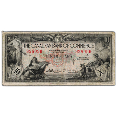 $10 1935 Canadian Bank of Commerce Canada Chartered Note #75-18-08 - Fine