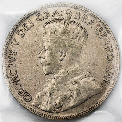 SOLD Canada 1931 50 Cents Half Dollar Silver Coin - ICCS VF-20