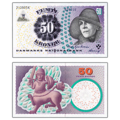 Denmark 2005 50 Fifty Kroner Note P #60b - Choice Uncirculated