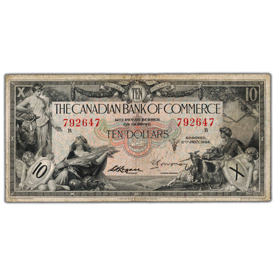$10 1935 Canadian Bank of Commerce Canada Chartered Note #75-18-08 - Fine