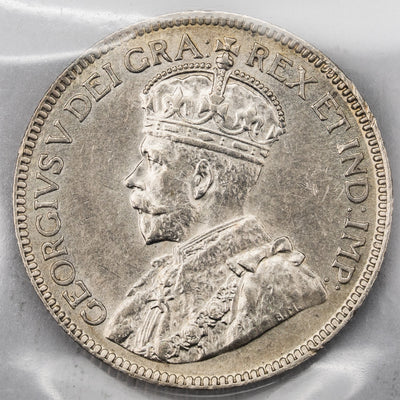 Canada 1918 25 Cents Quarter Silver Coin - MS-62