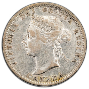 SOLD Canada 1901 25 Cents Quarter Silver Coin - Very Fine