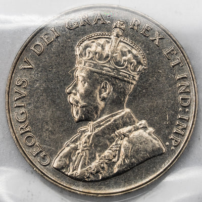 Canada 1935 5 Cents Nickel Coin - ICCS MS-63