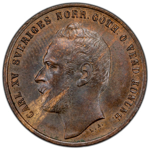 Sweden 1871 2 Two Ore Coin
