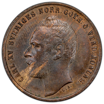 Sweden 1871 2 Two Ore Coin