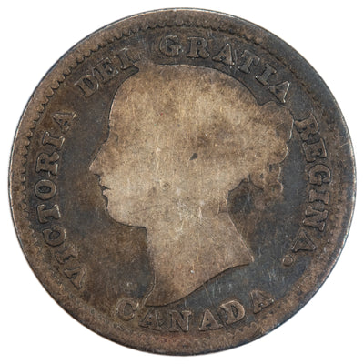 SOLD Canada 1884 10 Cents Dime Silver Coin - ICCS G-4