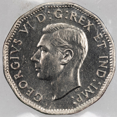 SOLD Canada 1946 5 Cents Nickel Coin - ICCS MS-64