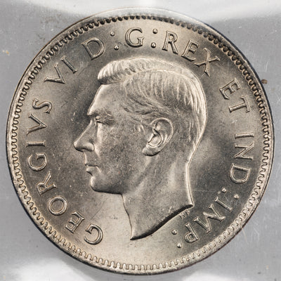 SOLD Canada 1937 5 Cents Nickel Coin - ICCS MS-65