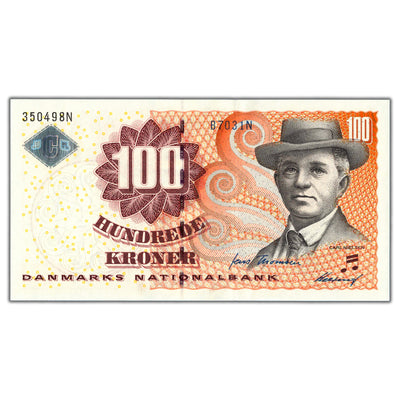 Denmark 2002 100 Kroner Note P #61a - Uncirculated