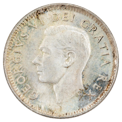 Canada 1950 10 Cents Dime Silver Coin - ICCS MS-66