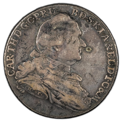 German States Bavaria 1778 Madonna Thaler Silver Coin Dav. #1964
