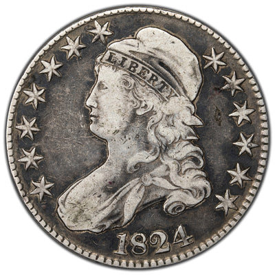 SOLD United States 1824 50 Cents Capped Bust Half Dollar Silver Coin