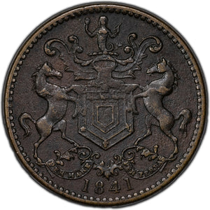 SOLD Canada 1841 Newfoundland R & I.S. Rutherford Token NF-1B2 - Corrosion