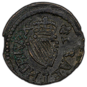 SOLD Ireland 1603-26 James I Farthing Coin S-6521