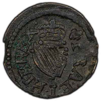 SOLD Ireland 1603-26 James I Farthing Coin S-6521