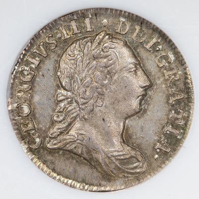 Great Britain 1772/62 2 Pence Silver Coin KM #595 - NGC MS-65