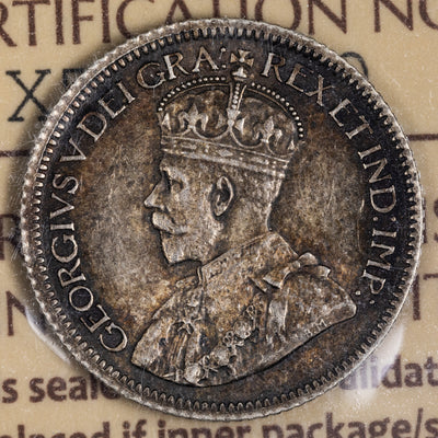 Canada 1932 10 Cents Dime Silver Coin - ICCS MS-63