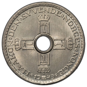 SOLD Norway 1949 1 Krone Coin - BU