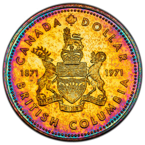 SOLD Canada 1971 $1 Silver Dollar Coin - Incredible Toning