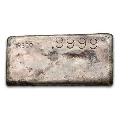 SOLD IRSCO Imperial Refining Smelting Company of Canada .9999 Fine 1004g Silver Bar