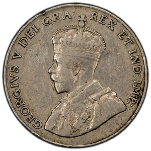 SOLD Canada 1926 Near 6 5 Cents Nickel Coin - VF (reverse corrosion)