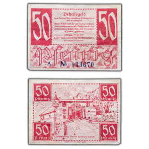 SOLD Germany Württemberg-Hohenzollern 1947 50 Fifty Pfennig Note