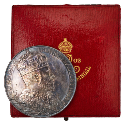 SOLD Great Britain 1935 George V Silver Jubilee Medal 57mm In Original Box