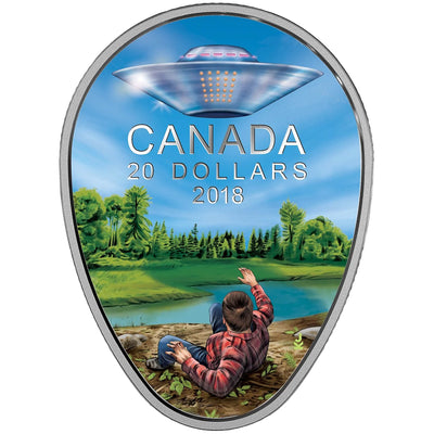Canada 2018 $20 Unexplained Phenomena: Falcon Lake Incident .9999 Silver Coin