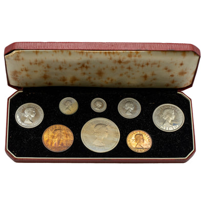 SOLD New Zealand 1953 Coronation 8-Coin Proof Set in Original Box