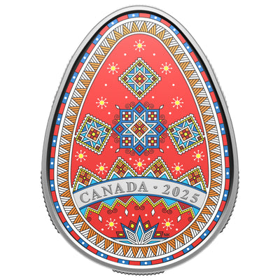 Canada 2025 $20 Pysanka Egg .9999 Fine Silver Coin