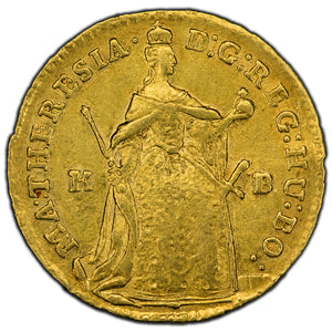 SOLD Hungary 1742 One Ducat Gold Coin