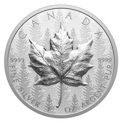 Canada 2024 $20 Ultra High Relief 1oz Silver Maple Leaf .9999 Fine Silver Coin