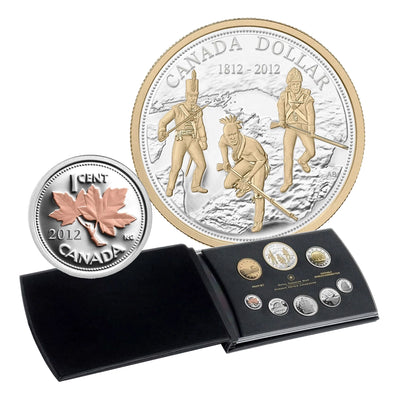 Canada 2012 200th Anniversary War of 1812 Deluxe .9999 Fine Silver Proof Set