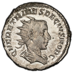 SOLD Ancient Rome Imperial AD 251 Herennius Estruscus AR Antoninianus 4.09gr RIC 149(s)