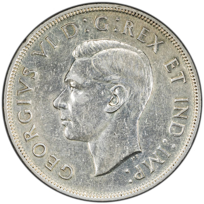 SOLD Canada 1947 Blunt 7 $1 Silver Dollar Coin - Cleaned