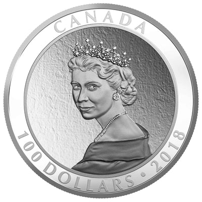 Canada 2018 $100 Portrait of A Princess .9999 Fine Silver Coin