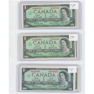 SOLD $1 1967 Bank of Canada Centennial Notes - Lot of 8 - Retail $44.50