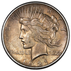 United States 1921 High Relief $1 Peace Dollar Silver Coin