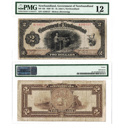 $2 1920 Government of Newfoundland Note NF-13b - PMG F-12
