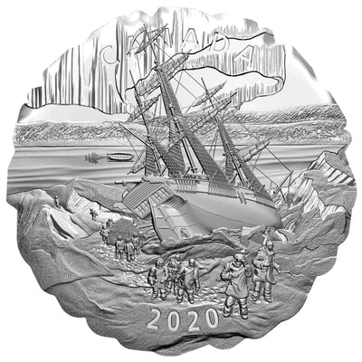 Canada 2020 $50 Franklin's Lost Arctic Expedition .9999 Fine Silver Coin