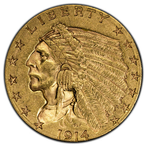 SOLD United States 1914-D $2 1/2 Quarter Eagle Gold Coin