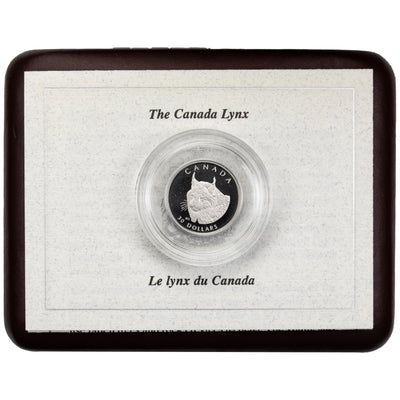 Canada 1995 $30 1/10oz .999 Platinum The Canada Lynx Coin - In Box + COA