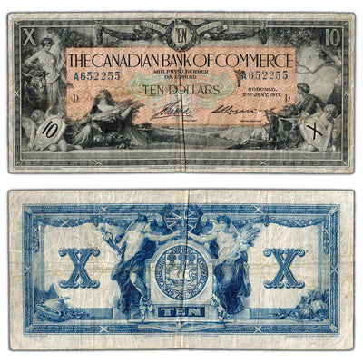 SOLD $10 1917 Canadian Bank of Commerce Chartered Note #75-16-04-12a - Small Signature